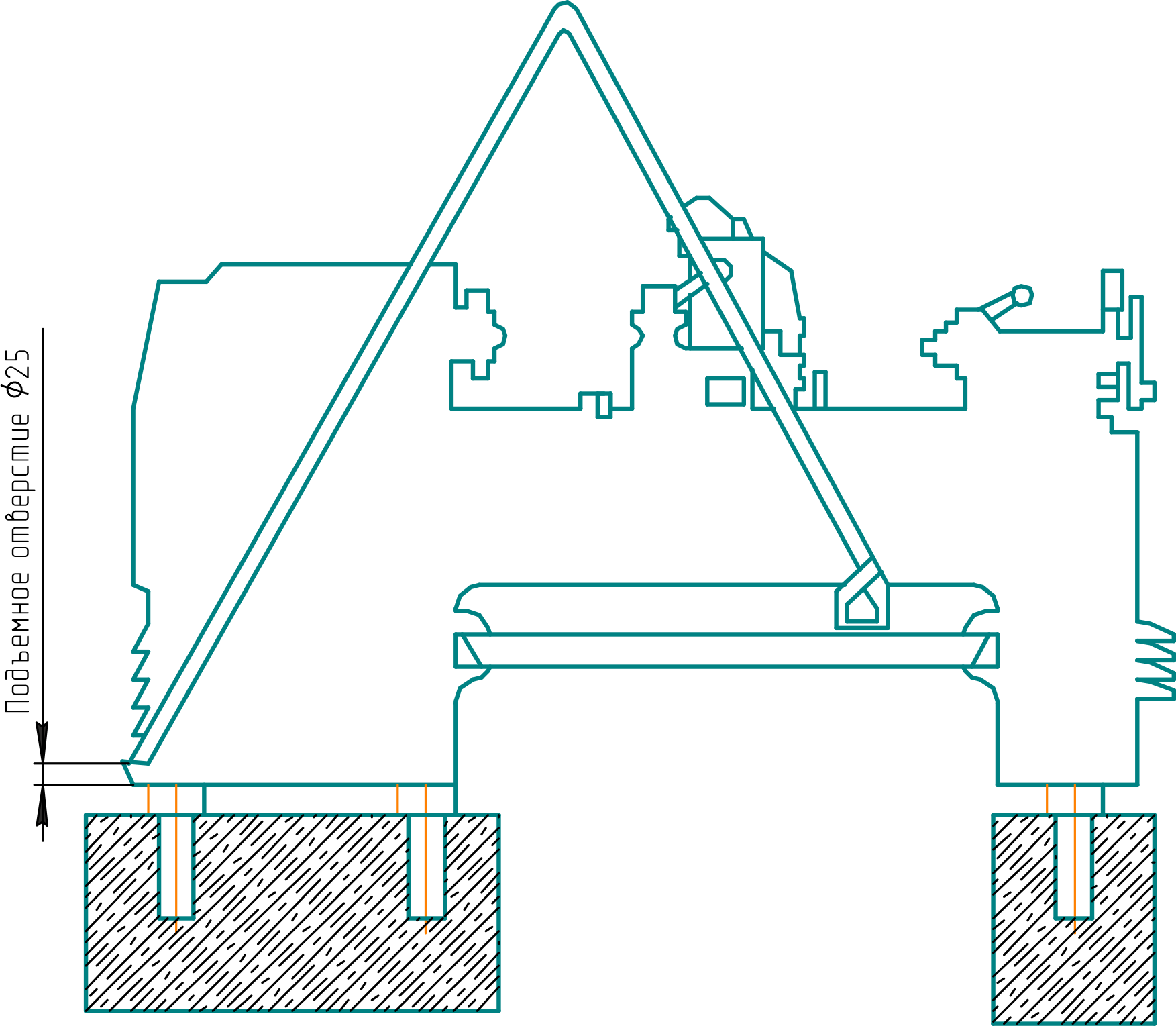 Схема транспортирования станка токарного 16К20